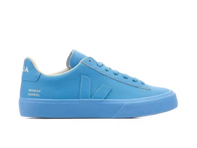 Pre-owned Veja Campo Chromefree Leather Mansur Gavriel Sneakers In Celeste