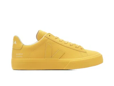 Pre-owned Veja Campo Chromefree Leather Mansur Gavriel Sneakers In Sunshine