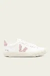 Veja Campo Chromefree Leather Sneaker In White Babe
