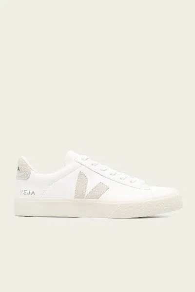 Veja Campo Chromefree Leather Sneaker In White Natural