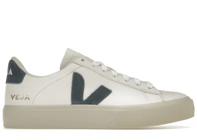 Pre-owned Veja Campo Chromefree Leather Sneakers In White/california