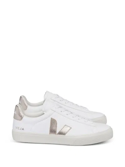 Veja Campo Chromefree Leather Sneakers In White