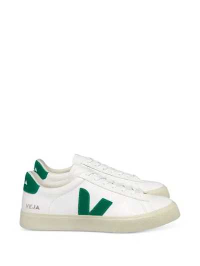 Veja Campo Chromefree Leather Sneakers In White