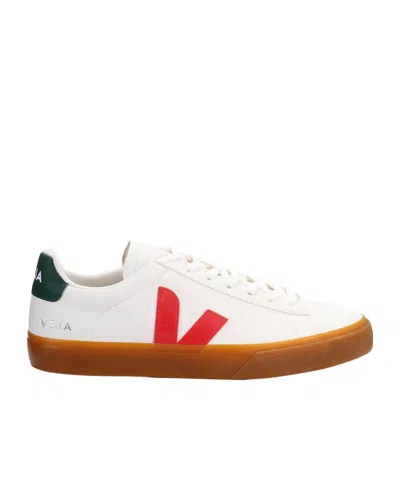 Veja Campo Chromefree Leather Sneakers In White