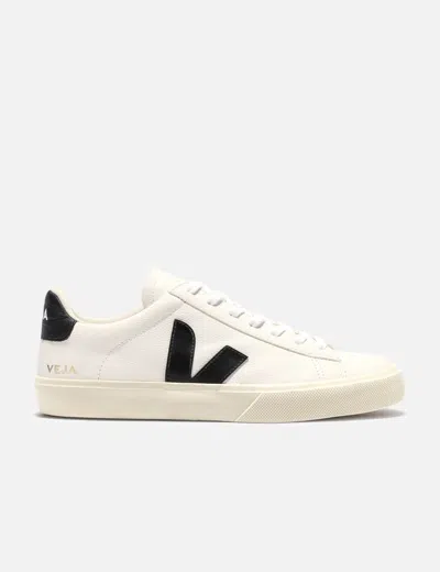VEJA CAMPO CHROMEFREE LEATHER WHITE BLACK