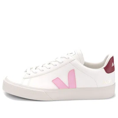 Veja Campo Chromefree Leather 'white Guimauve Marsala'