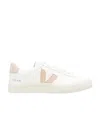 Veja V-12 Leather Extra White Sable Trainers In White