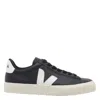 Veja Campo Sneakers With Textured Leather Upper In Black