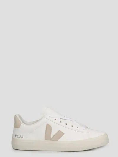 Veja Campo Chromefree Sneakers In Extra White Almond