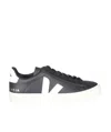 Veja Campo Black And White Low Top Sneakers In Vegan Leather Man In White