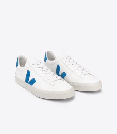 Veja Campo Cp0502818a Sneakers Women's White Blue Leather Casual Shoes Eee242
