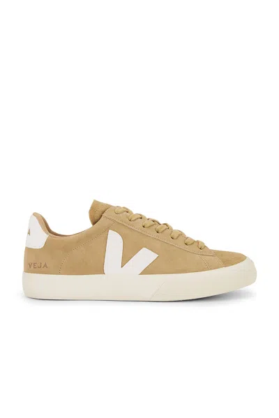 Veja Campo Low-top Suede Sneakers In Dune White
