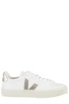 Veja Campo Leather Sneakers White Platine In Extra White Platine