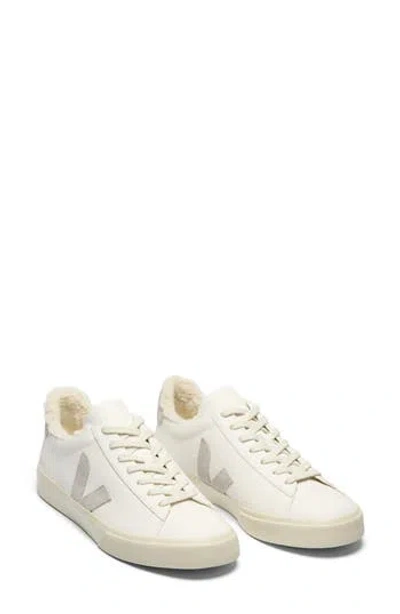 Veja Campo Fleece Lined Sneaker In White
