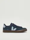 Veja Campo In Pelle Scamosciata Sneaker In Blue