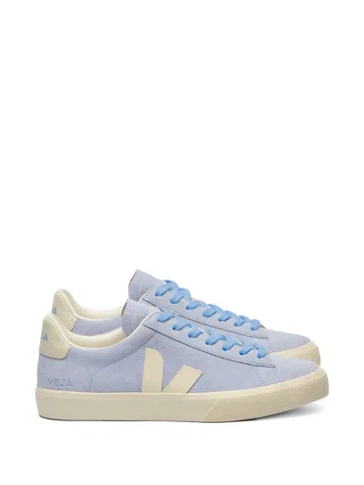 Veja Campo Lace-up Sneakers In Blue