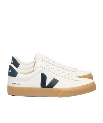 Veja Campo Lace-up Sneakers In White