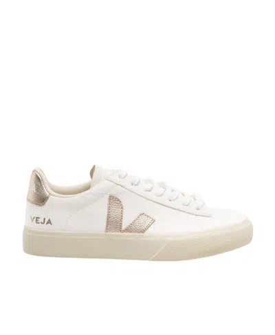 Veja Campo Lace-up Sneakers In White