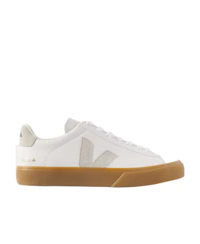 Veja Campo Lace-up Sneakers In White