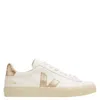 Veja Campo Leather Low-top Sneakers In White