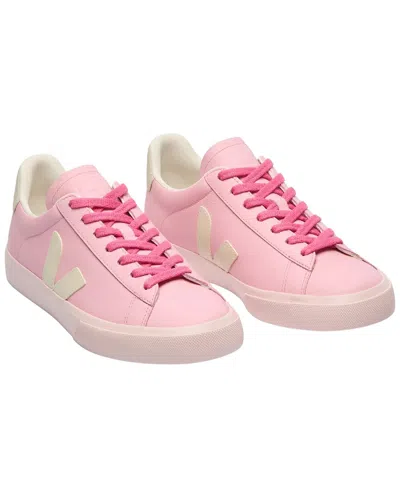 Veja Campo Leather Sneaker In Pink