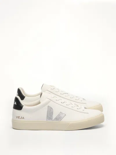 Veja Trainers Men Colour Silver In White