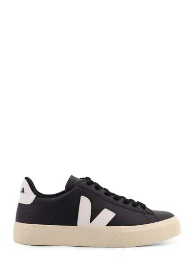 Veja Campo Leather Sneakers In Black