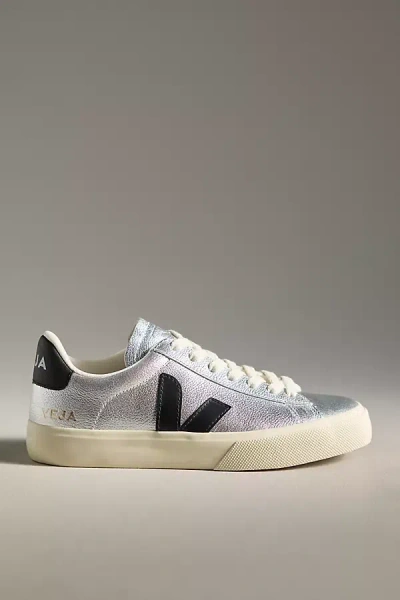 Veja Campo Leather Sneakers In Gray