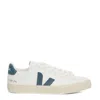 Veja Campo Leather Sneakers With Contrasting Accents In White