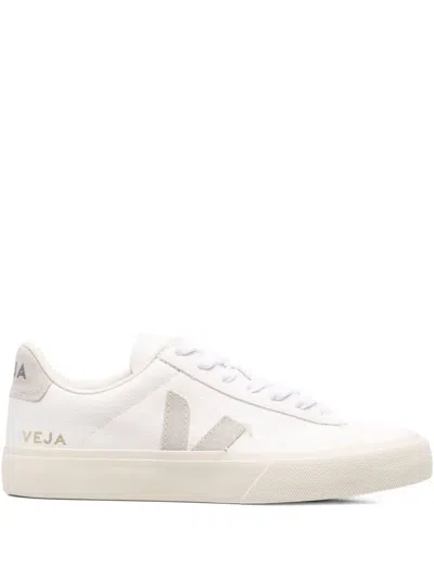 Veja Sneakers Campo Chromefree White Nautic In Extra White Natural Suede