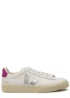 Veja Campo White Low Top Sneakers With Contrasting Heel With Logo Lettering And Logo Patch On The Side In In White