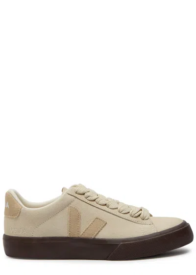 Veja Campo Logo-appliquéd Suede Sneakers In Multi