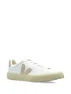 Veja White And Pink Leather Esplar Logo Sneakers In Brown