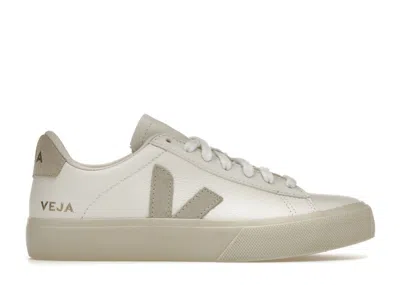 Pre-owned Veja Campo Low Chromefree Leather (women's) Sneakers In White/natural