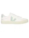 Veja Campo Low-top Leather Sneakers In White