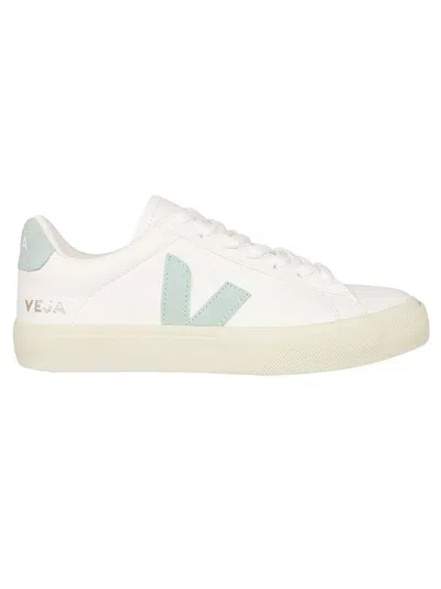 Veja Campo Low-top Leather Sneakers In White
