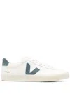 Veja Campo Low-top Sneakers In Off-white Leather In Multi