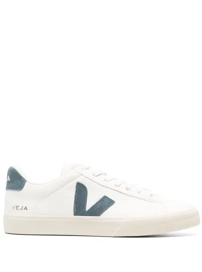Veja Campo Low-top Sneakers In Off-white Leather In Multi