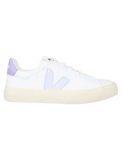 Veja Campo Low-top Sneakers In Smooth Leather In White