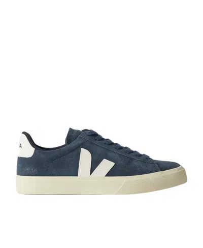Veja Campo Sneakers Aus Veloursleder In Marineblau