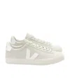 Veja Campo Suede Leather Sneaker In Natural White In White