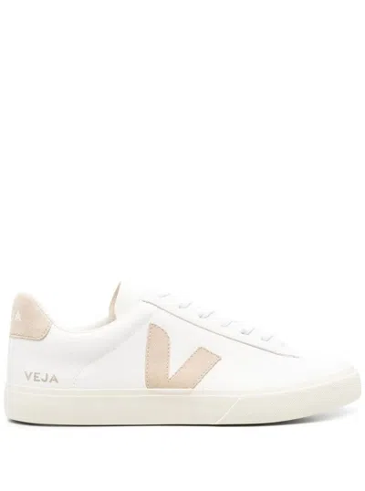 Veja Campo Low-top Sneakers With Suede Accents In White