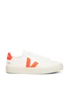 Veja Sneaker Campo Chromefree White / Fury In Orange