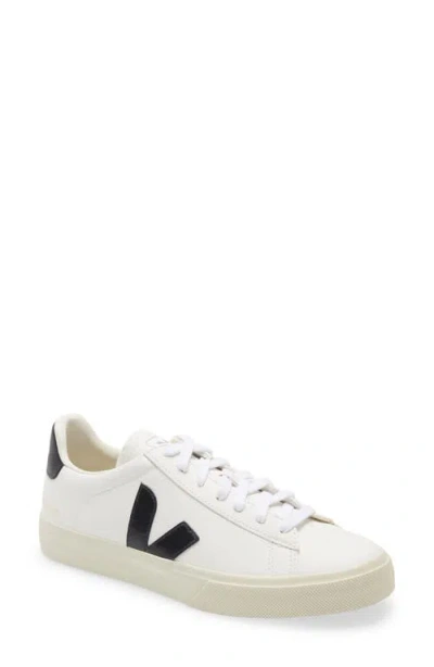 Veja Front Lace-up Sneakers With Branded Heel Counter In White