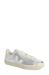 Veja Volley Leather Sneakers Color Silver In Silver White