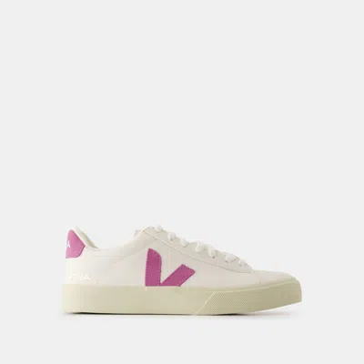 Veja Campo Sneakers -  - Leather - White Mulberry In Multi