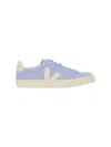 Veja Unisex Suede Sneakers With Amazonian Rubber Outsole In Blue