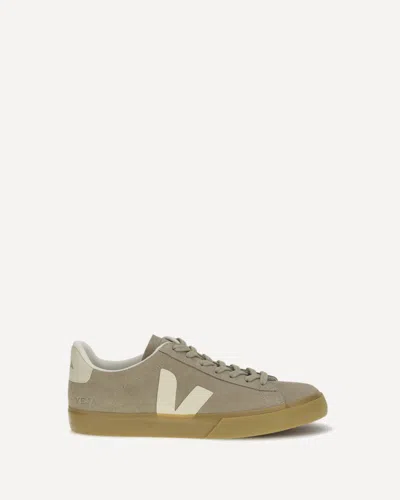 Veja Beige Calf Leather Bos Taurus Low Top Sneakers In Brown