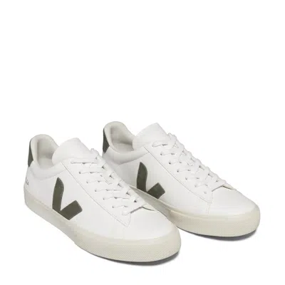 Veja Campo Sneakers In Extra-white Kaki