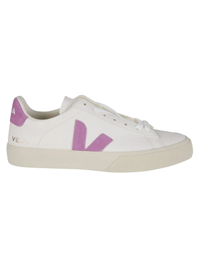 Veja Campo Sneakers In Bianco E Viola